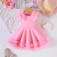 thumbnail image 2 of Gelikeya Birthday Dresses for Girls 1-3 Years Cute Pink Lace Trim Princess Formal Dress Flower Girl Wedding Guest Dress(Toddlers, Z07-Pink, 2-3 Years), 2 of 7