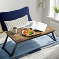 thumbnail image 2 of Laptop Desk Bed Sofa Breakfast Tray Adjustable Tilt Top Rustic Dark ULLDB, 2 of 9