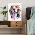 thumbnail image 5 of Beagle Dog Watercolor Art Canvas Print Wall Art for Living Room Bedroom Kitchen Office Cafe Decor, 5 of 8