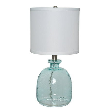 Catalina Lighting 20687 000 Penny 18 Ocean Blue Gl Table Lamp Catalina Lighting 20687 000 Penny 18 Ocean Blue Gl Table Lamp With Linen Shade
