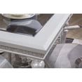 thumbnail image 3 of Michael Amini Melrose Plaza Rectangular Vinyl Dining Table in Dove Gray, 3 of 11