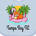 thumbnail image 4 of Inktastic Tampa Bay Florida Flamingo Girls Baby Bib, 4 of 4
