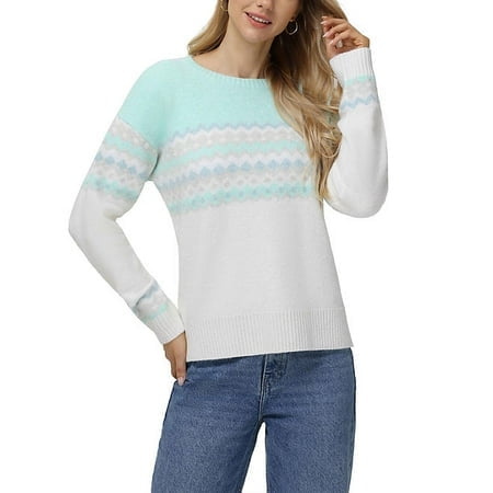 525 Women's Sweater Aqua Small