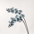 thumbnail image 5 of Artificial Orchid Flowers 9 Large Heads of Real Touch Vivid Phalaenopsis Orchid Flower Stem 27.2" Tall, Artificial Flowers Branches for Home Decor, Office House Decoration-Purple Phalaenopsis, 5 of 6
