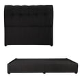 thumbnail image 1 of Box Base Cama + Cabecera King Size Negro Dicasa  Nube, 1 of 8
