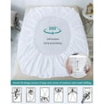 thumbnail image 5 of Full Size Mattress Cover，Soft Breathable Waterproof Noiseless Bed Bug Mattress Protector Cover for Deep 6-14" Pad，1 Pack, 5 of 7