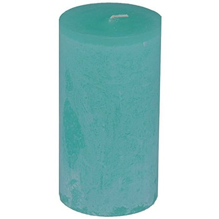 - Timber Collection Pillar Candle - Turquoise (2