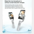 thumbnail image 2 of Compact 3-Axis Smartphone Gimbal Stabilizer Portable Anti-shake Phone Vlog Gimbal 280g Load Capacity Horizontal Vertical Multiple Modes Built-in Battery with Mini Tripod Replacement for iPhone, 2 of 9
