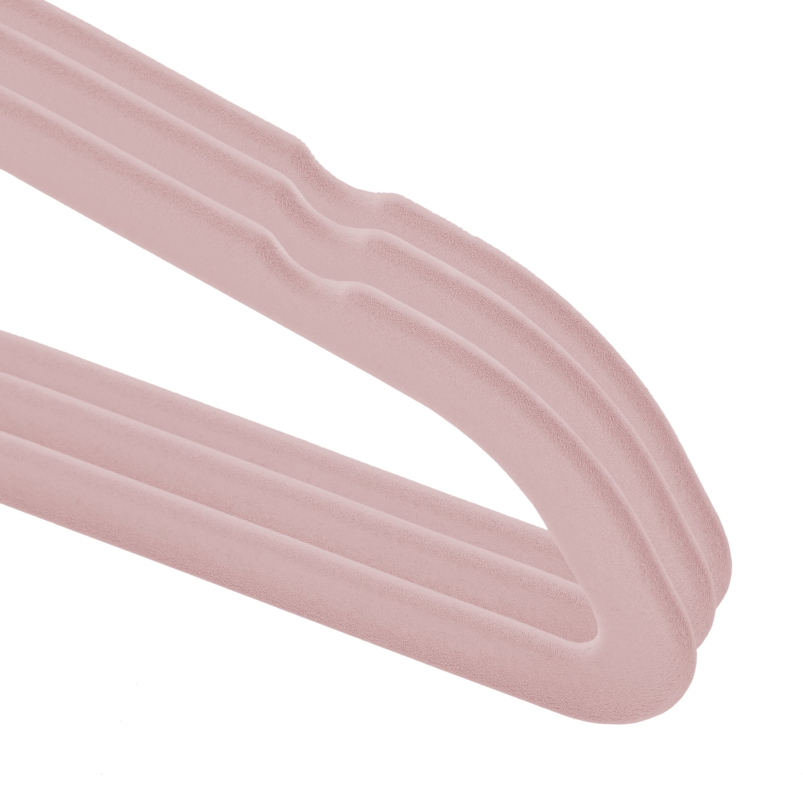 Casafield 50 Velvet Baby Hangers for Infant & Toddler Clothes, 11" - Light Pink