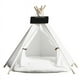 thumbnail image 1 of Pet Teepee Tent for Dogs Cats Rabbits Portable Canvas Dog Tents Cat Bed Pet Teepee Houses with Soft Cushion for Indoor Outdoor ShopWise Round, 1 of 9