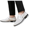 thumbnail image 6 of Men's Perforated Faux Leather Slip on Loafers, Breathable Hollow out Soft Lightweight Casual Dress Shoes for Driving Travel Walking Office, 6 of 6