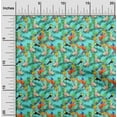 thumbnail image 2 of oneOone Rayon Aqua Blue Fabric Tropical Quilting Supplies Print Sewing Fabric By The Yard 56 Inch Wide, 2 of 5