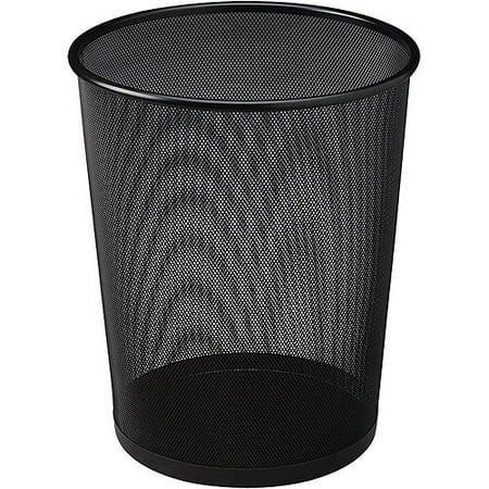 United Receptacle Round Steel Mesh Wastebasket