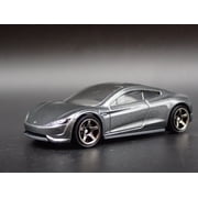 Open Box TESLA ROADSTER CONCEPT GRAY 164 SCALE COLLECTIBLE DIORAMA DIECAST MODEL CAR