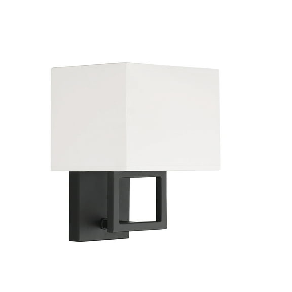 Trade Winds Lighting 1-Light Wall Sconce In Matte Black