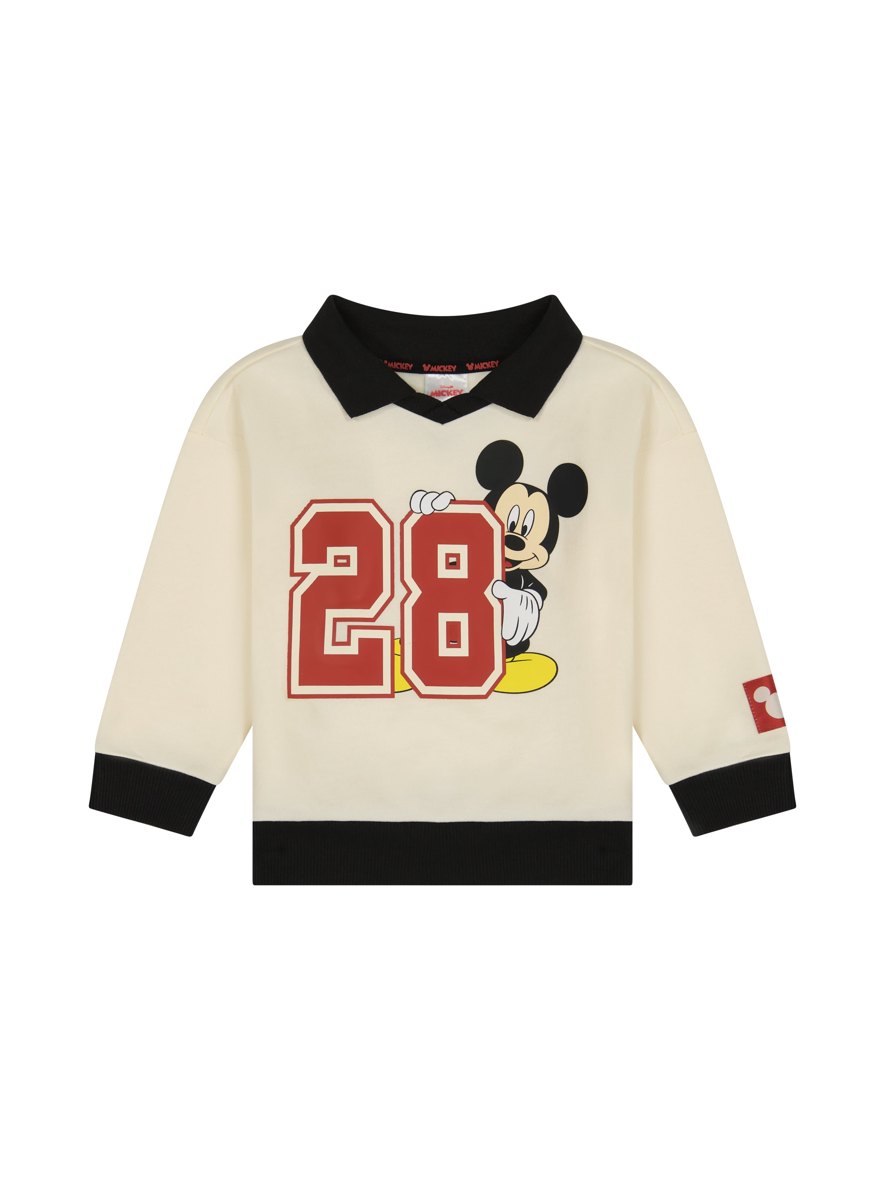 Mickey Mouse Toddler Boy Long Sleeve Rugby Shirt, Sizes 12M-5T