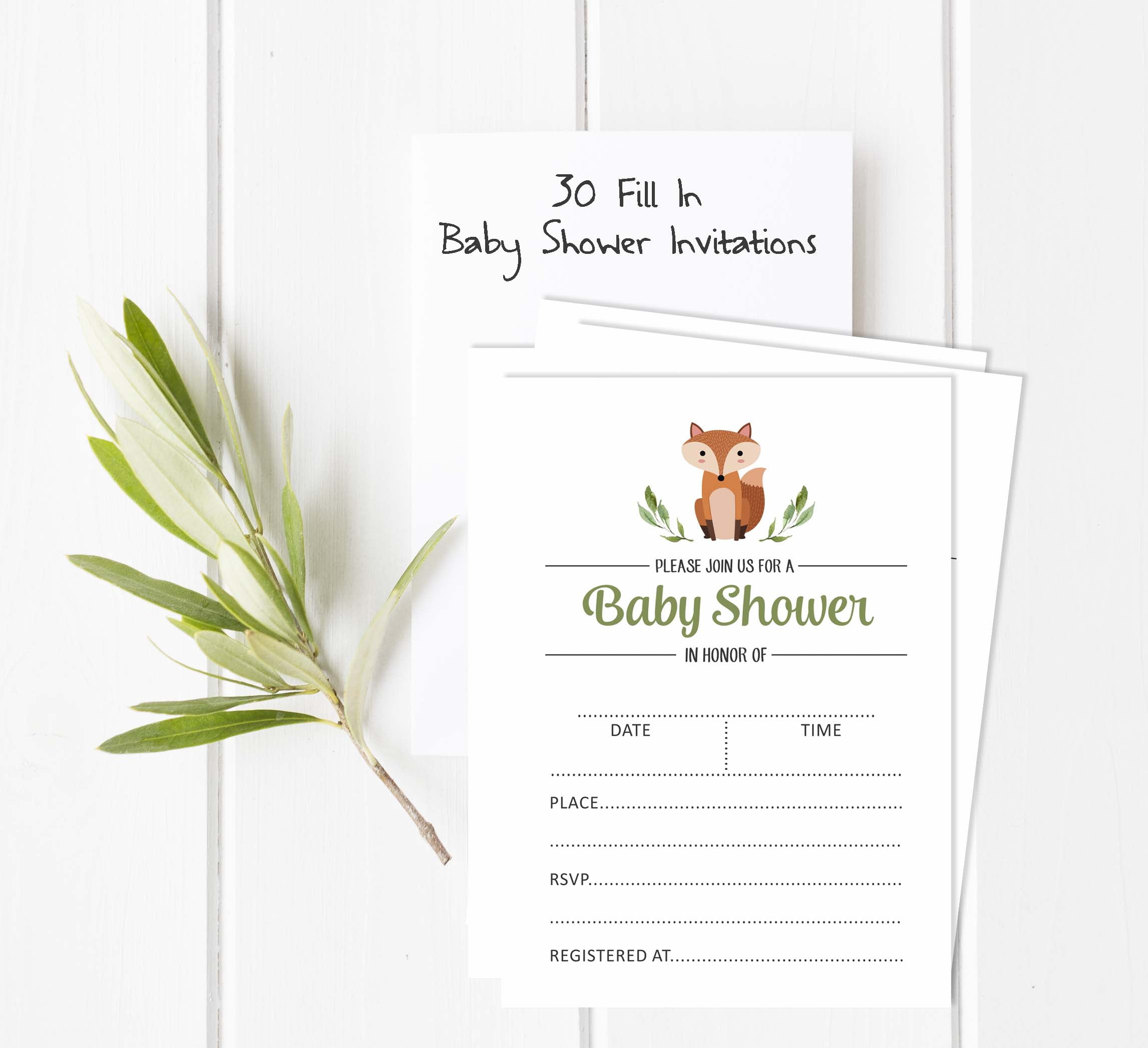 Inkdotpot Set Of 30Jungle Animals Baby Shower Invitations-Diaper Raffle Tickets And Baby Shower Book Request Cards Gender Neutral Invites Its A Boy Its A Girl