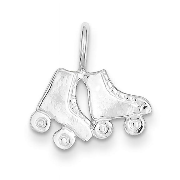 Sterling Silver Roller Skates Charm QC2790