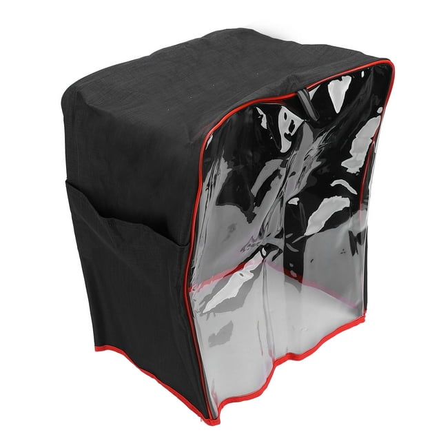 Couvercle de mélangeur sur socle, couvercle anti-poussière transparent pour mélangeur avec panneau avant transparent et 4 poches, couvercle de mélangeur de cuisine en tissu