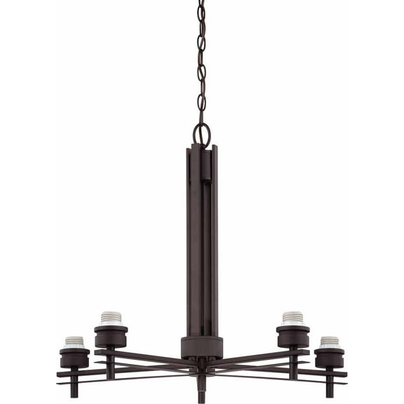 Volume Lighting V3775 Carena 5 Light 1 Tier Chandelier - Bronze