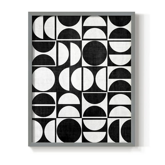 Modern Semis in Gray Solid Wood 16 x 20 Framed Print