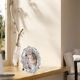 thumbnail image 6 of Vintage Resin Picture Frame for Small Photos Decor Silver Color Collectible Gift Ideas 4.5 x 3.5, 6 of 6
