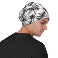 thumbnail image 4 of Naloa Hawaii Palms Soft Beanie Hat, Knit Beanie Daily Beanie in Fine Knit for Women Men Winter Travel, Outdoor, 4 of 7