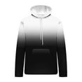 thumbnail image 6 of SwiftWear Hoodies for Men Casual Fashion Pocket Gradient Color Pullover Long Sleeve Tops Hooded Sweatshirt, Black S, 6 of 6