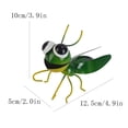 thumbnail image 3 of Metal Yard Art Cute Bee Garden Decor for Desktops Decorations Outside Pot Hugger Lawn Ornaments Or Patio Decor, Yellow, 3 of 3