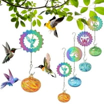 sruoe Hummingbird Feeder, Hummingbird Feeders for Outdoors Hanging, Window Hummingbird Feeder for Birds Patio Garden Family Decorative Viewing, Plastic