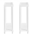 thumbnail image 3 of NewRidge Home Goods  Harrison Narrow Side Table, White, Set of 2, 3 of 5