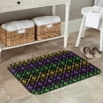 thumbnail image 5 of Kdxio Mardi Gra Geometric,16" x 24", Non-Slip Front Door Mats,Outdoor Welcome Mat Washable, 5 of 9