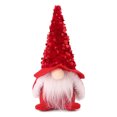 thumbnail image 1 of Decoración de muñecas de gnomo sin rostro, buena suerte, alegría, adornos navideños de moda, muñecas para estantería de alféizar de ventana, rojo, 18x8cm/7,1x3,15 pulgadas, 1 of 7