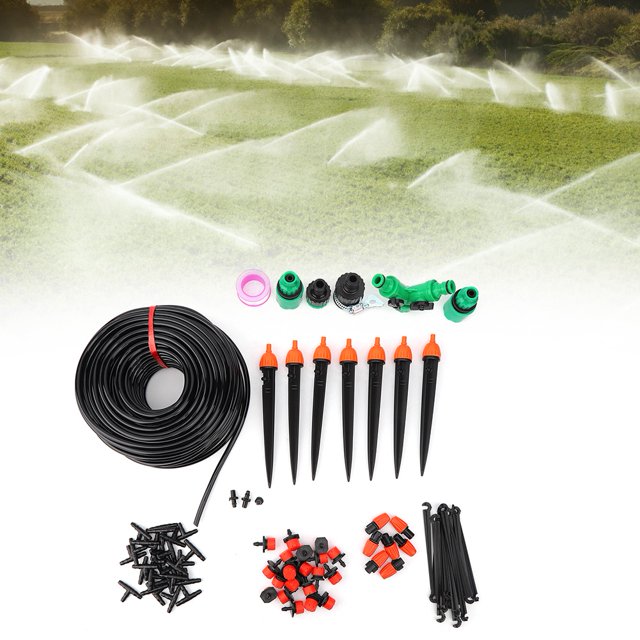 Nimomo NIMOA Watering Kit- 35m Adjustable Dripper Micro Sprinkler Automatic Watering Kit Garden Drip Irrigation Tool Set