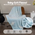 thumbnail image 4 of Winthome Glow in The Dark Throw Blanket Soft Microfiber Flannel Glowing Blanket with Dinosaur Pattern Cozy Warm Blue 52"*68" Gifts for Kids Bed Sofa Couch, 4 of 6