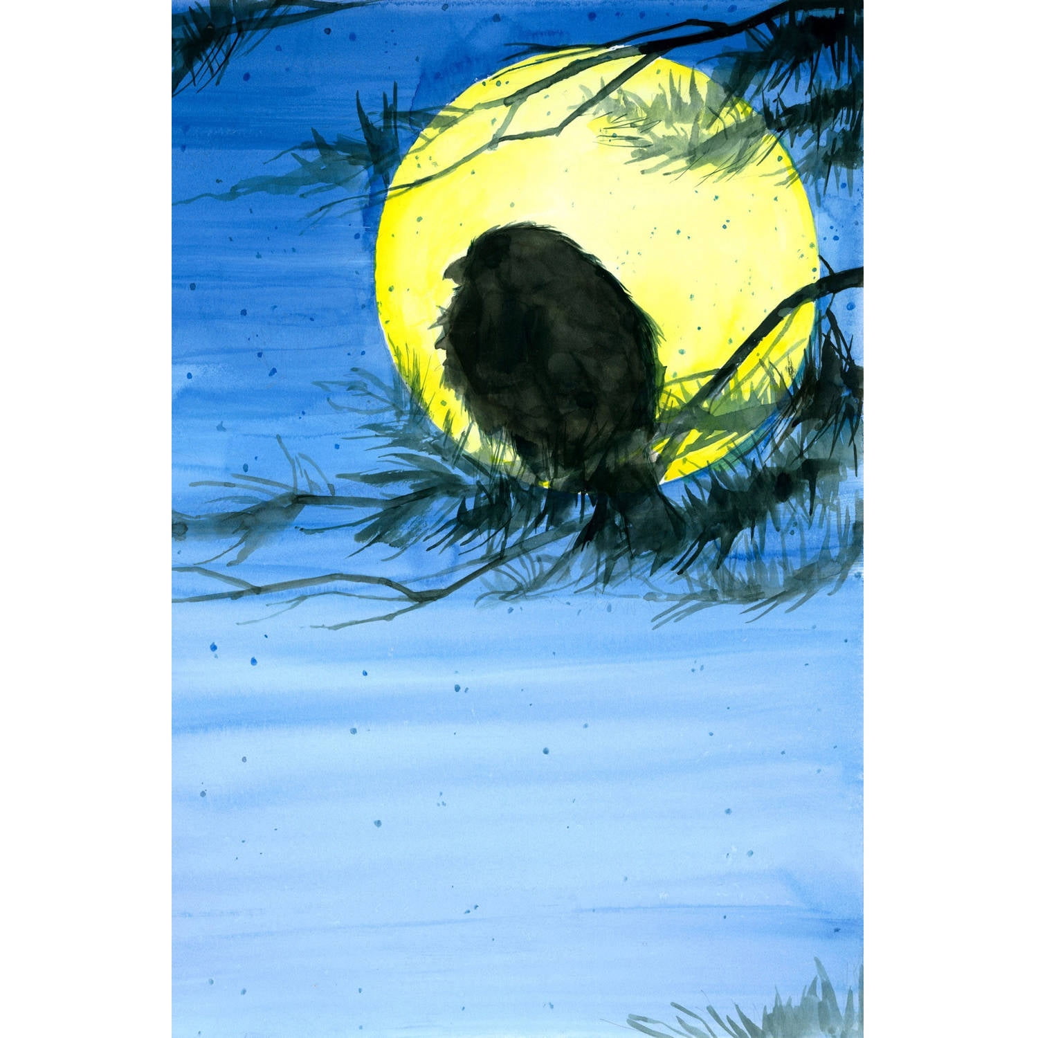 "High Moon" Painting Print on Wrapped Canvas