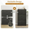 thumbnail image 3 of Giantex 2-Drawer Stackable Dresser, Lateral File Cabinet, Drawer Chest w/Anti-Topping Kits, Black, 3 of 6