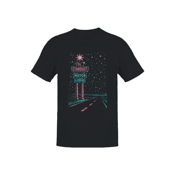 Stardust Sign Graphic Men's Black T-shirts