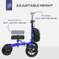 thumbnail image 4 of HOMCOM Trottinette à Genou Réglable, Marcheur Pliant avec Roue en Caoutchouc, Bleu, 4 of 10