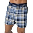 thumbnail image 1 of Hanes Men`s Red Label Exposed Waistband Fashion Plaid Boxer, L, Assorted, 1 of 3