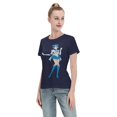 thumbnail image 4 of T-Shirt Basique à Manches Courtes pour Femmes Sailor Moon Mizuno Ami, 4 of 6