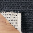 thumbnail image 5 of Superior Aero Hand-Braided Wool Indoor Area Rug, 8' x 10', Black, 5 of 9