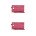 thumbnail image 2 of Minnieouse Cartera de mujer, repuesto Vintage, Color sólido, con cremallera, carpeta de fotos, bolsillo con cremallera, monedero para chicas, Rosa roja 2piezas, 2 of 6