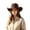 Z75-Coffee, variant on LILIYA Packable Western Cowboy Hat for Women and Men, Lightweight Travel Hats with Adjustable Fit, Wide Brim Sun Protection Headwear for Camping Hiking and Holiday Trips