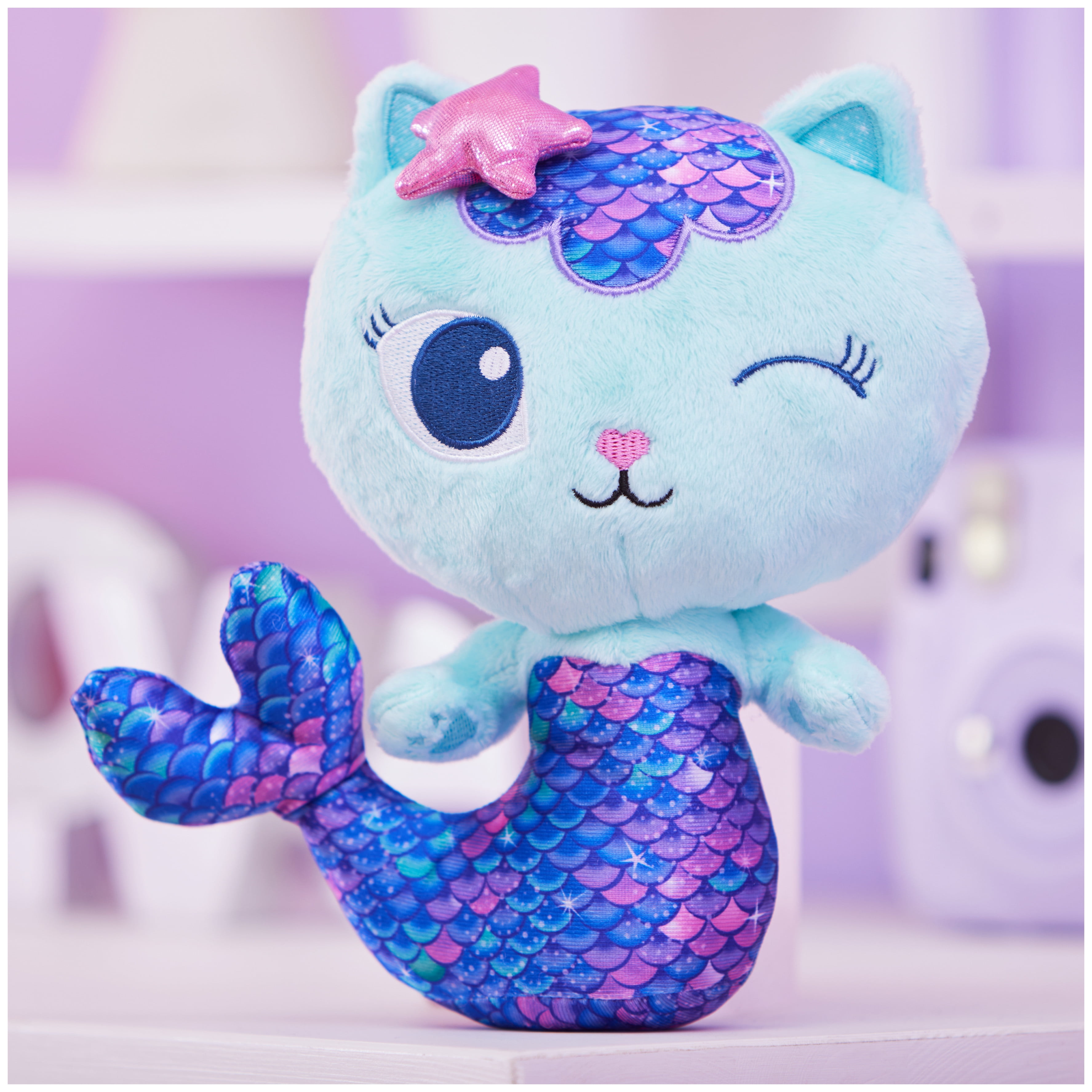 Gabby et la maison magique – Peluche Purr-ific MerCat de 20,3 cm