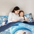 thumbnail image 5 of jejeloiu Christmas Snowman Bedding Comforter Set,Merry Xmas Twin Comforter Sets,Red Blue White Bedding Set For Girl Boys,Super Cozy Room Decor Reversible,2pcs, 5 of 8