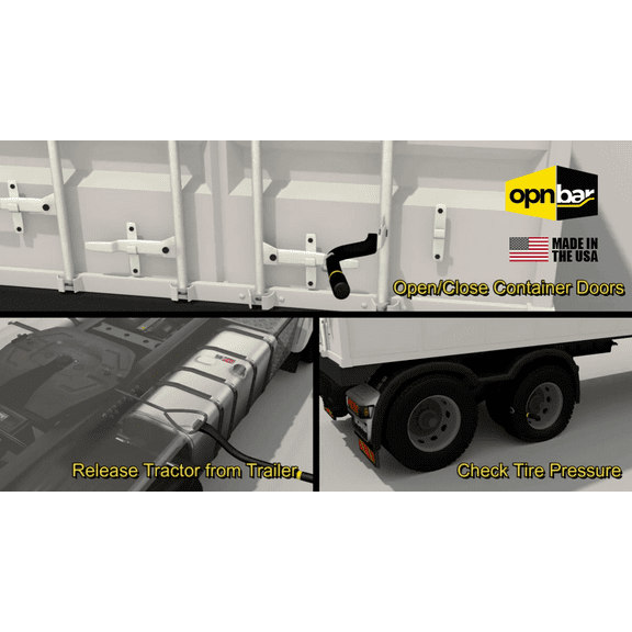OPNBar Multi-Purpose Steel Leverage Bar - Cargo Container Door Leverage Bar