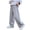 2c Grey, variant on Boys Athletic Pants Joggers Boys Wide Leg Sweatpants, Elastic Waist Soft Casual Pants for Kids School Daily Wear