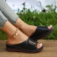 thumbnail image 6 of Mostsola Womens Sandals Platform Soft Sole Slippers Open Toe Hollow out Slip on Shoes Comfort Slides, 6 of 8
