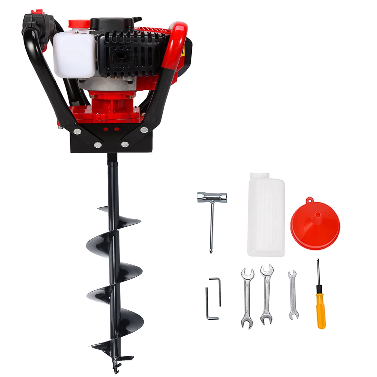 Post Hole Digger Auger Bit 56CC,BEAMNOVA NEW 8" One Man Post Hole